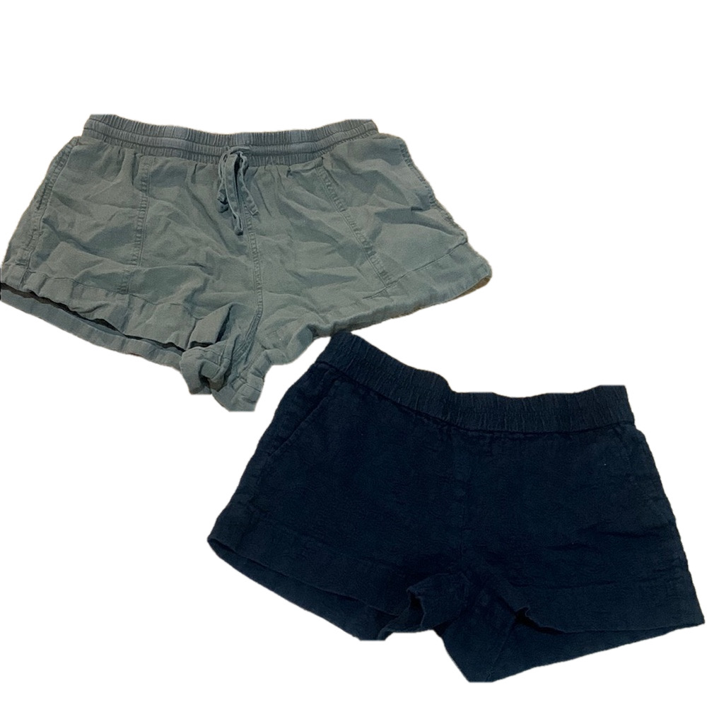Women's Casual Shorts Set - Black and Green